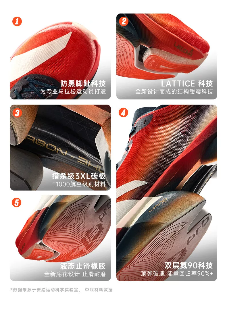 安踏C10PRO2国礼之选碳板跑鞋竞速男专业马拉松比赛PB运动跑步鞋 10