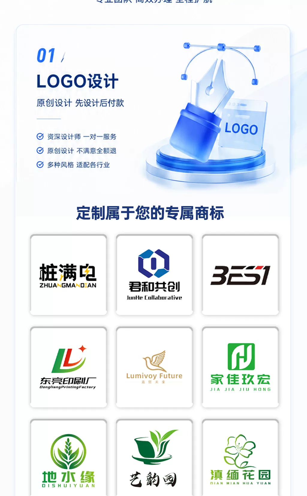 商标注册加急申请商标复审转让撤三查询公司logo文字卡通品牌设计 18