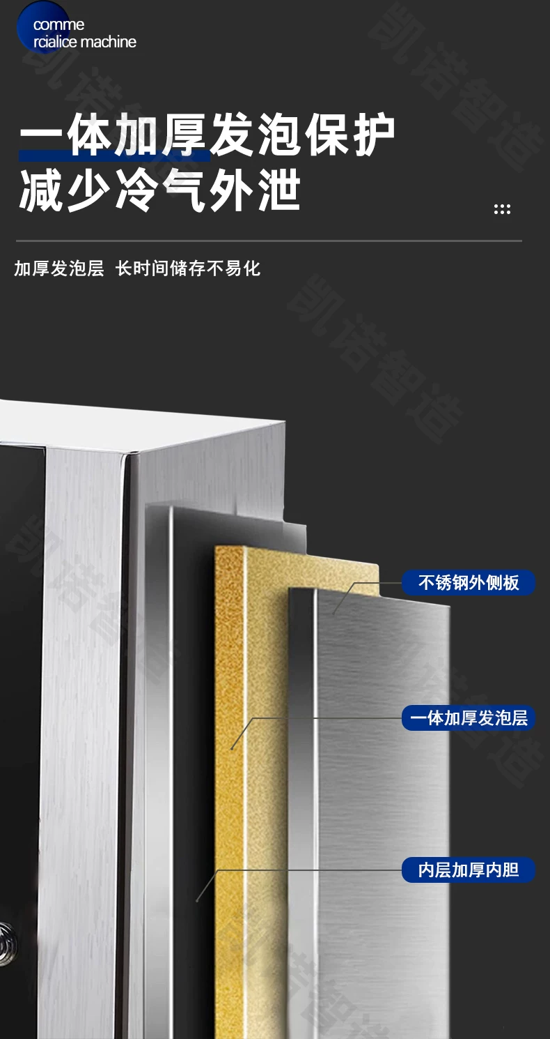 HISAKAGE久景制冰机商用SC100咖啡奶茶大方冰月牙冰不锈钢制冰器 14
