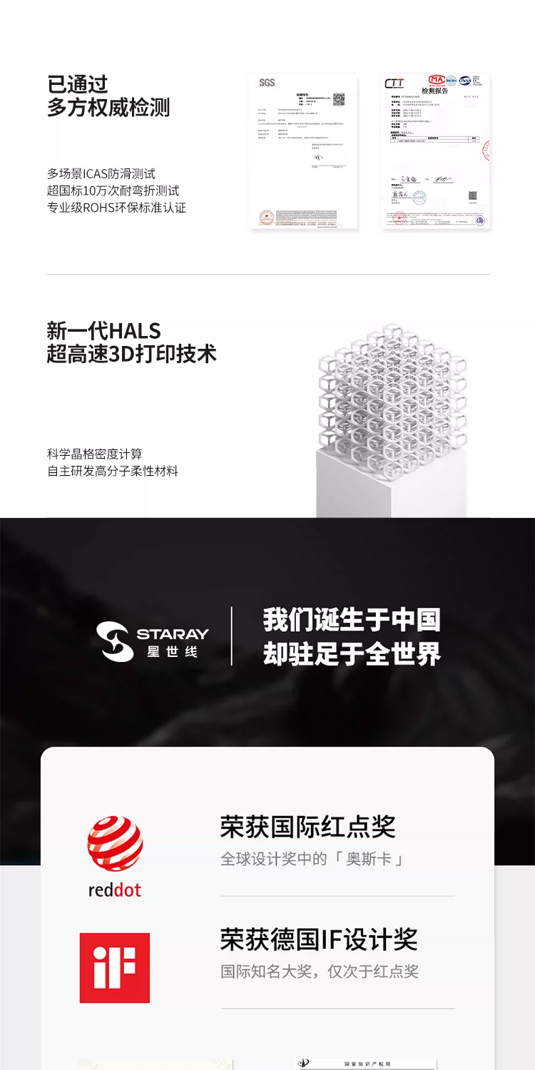 星世线元界Flow沙滩户外徒步老爹鞋休闲慢跑鞋线条通勤3d打印鞋4d 13