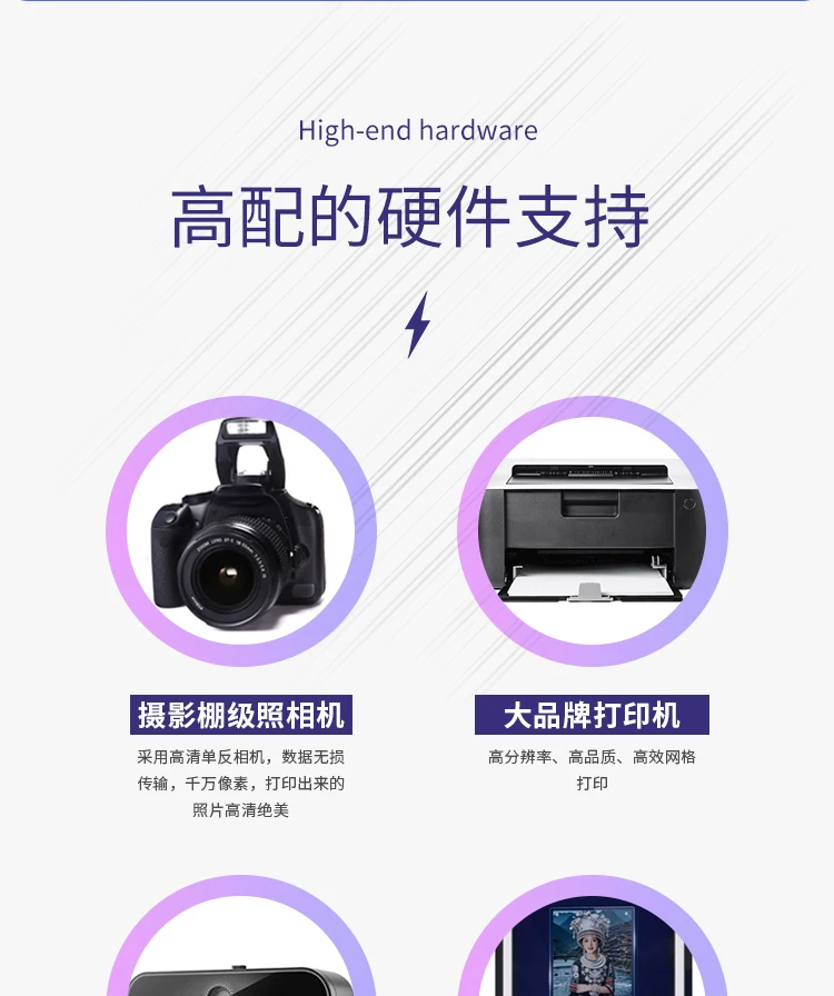 ai自助拍照机智能互动虚拟换装一体机景区打卡大头贴写真打印机 11