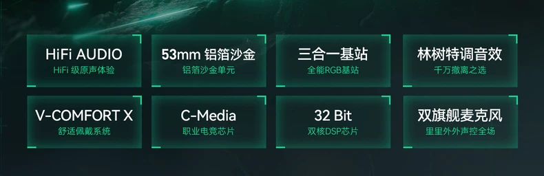 VGN周听Pro Max【林树同款】头戴式电竞游戏耳机无线蓝牙听声辨位 5