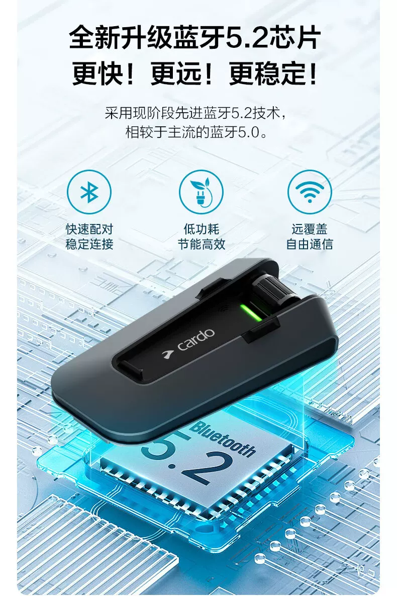 CARDO EDGE/PRO 摩托车头盔蓝牙耳机卡多二代DMC磁吸快充防水语音 4