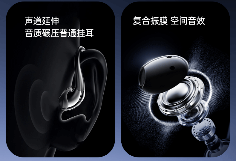 苹果专用不入耳蓝牙耳机适用16pro无线15max耳夹式14无线跑步运动 11