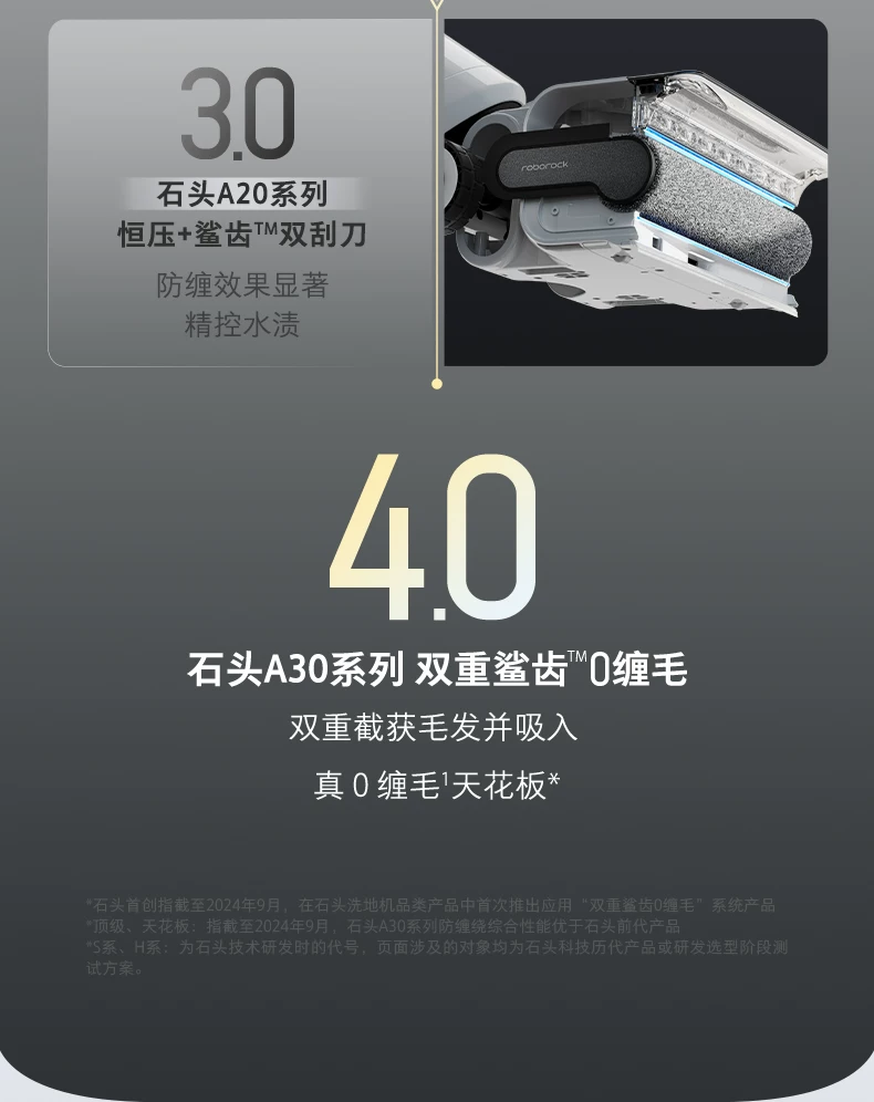 石头智能洗地机A30Pro2.0/Steam2.0/Ultra家用吸拖地一体0缠躺平 21