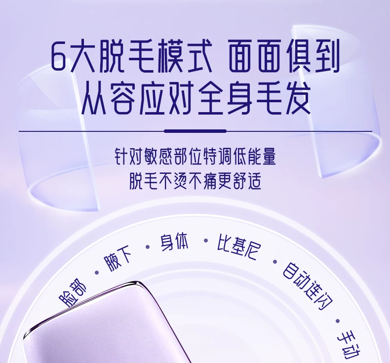 19.8J大能量】奥克斯冰点蓝宝石脱毛仪家用全身学生党私处唇腋毛 25