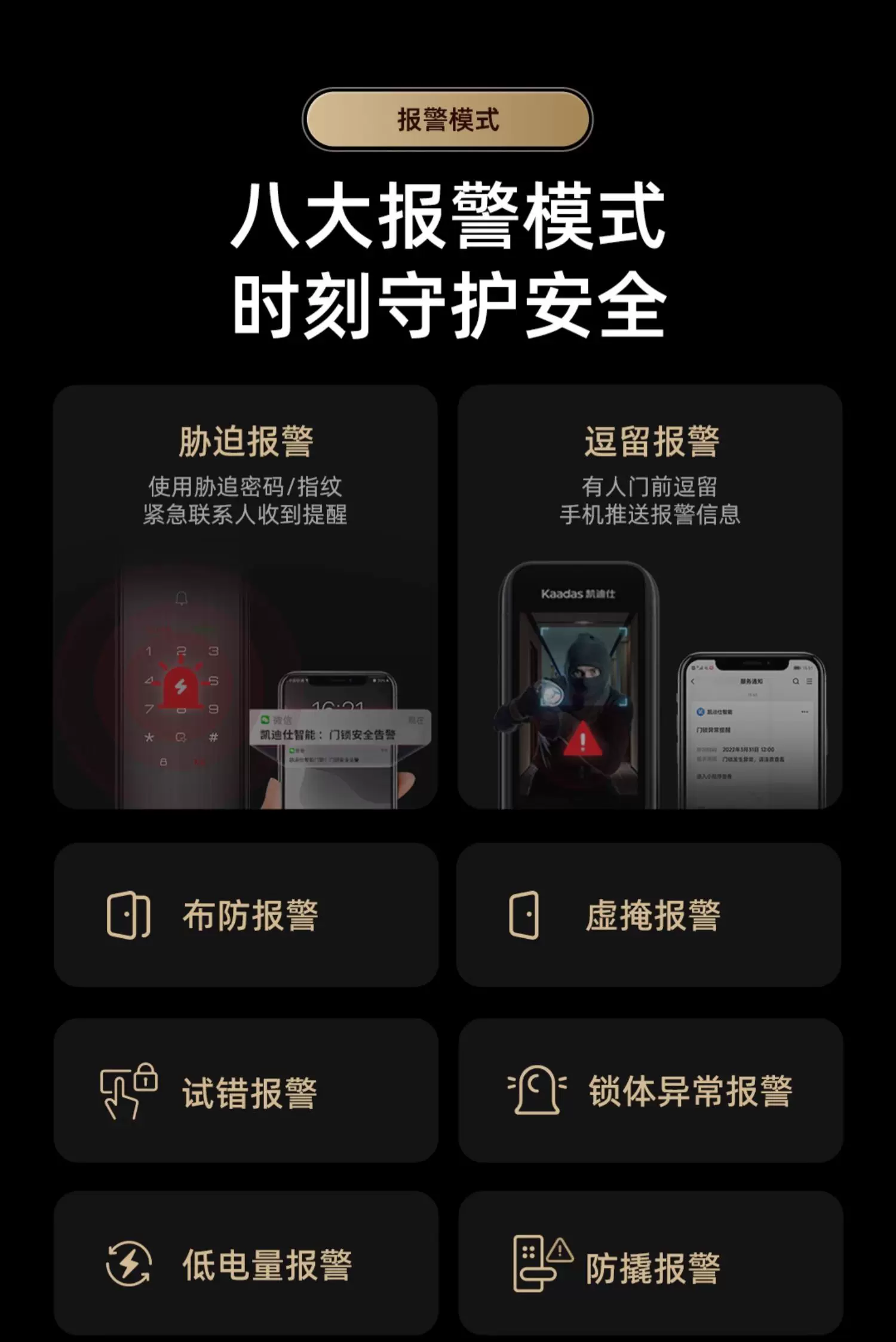 凯迪仕Q20FPro双摄智能门锁猫眼人脸指纹密码家用入户门电子门锁 29