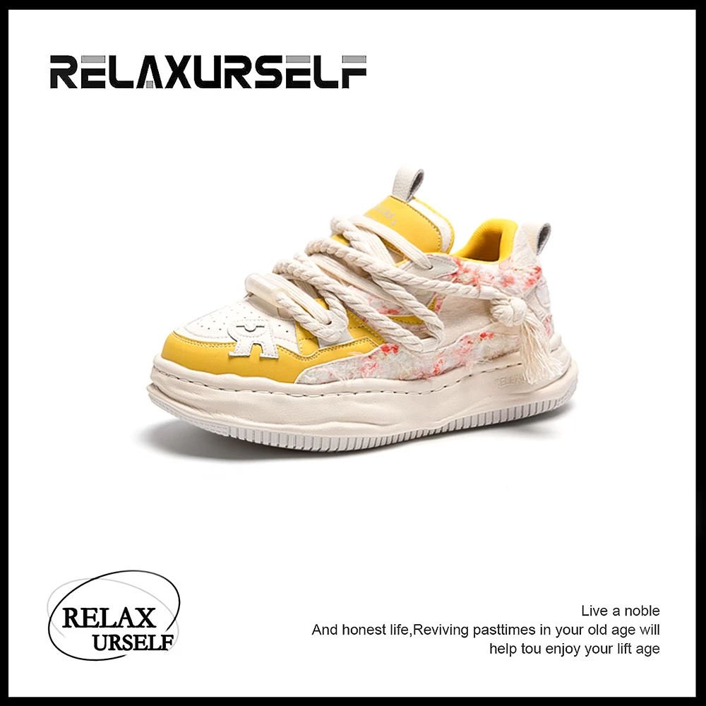 RELAXURSELF情侣隐形增高国潮板鞋品牌休闲时尚百搭男女同款潮鞋 17