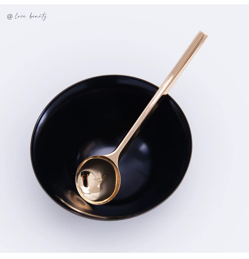 卡诗黑钻鱼子酱四代套盒原装工具3件套（调配碗勺碾压研磨器 ） 4