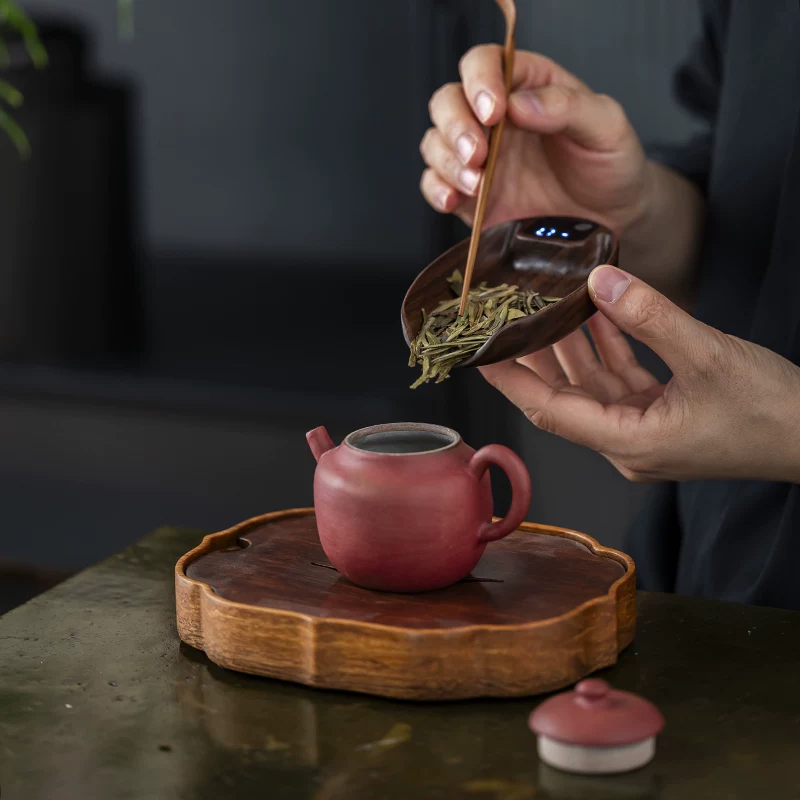 精准黑胡桃实木电子茶则茶叶称克数专用电子秤茶道普洱茶荷量茶器 21