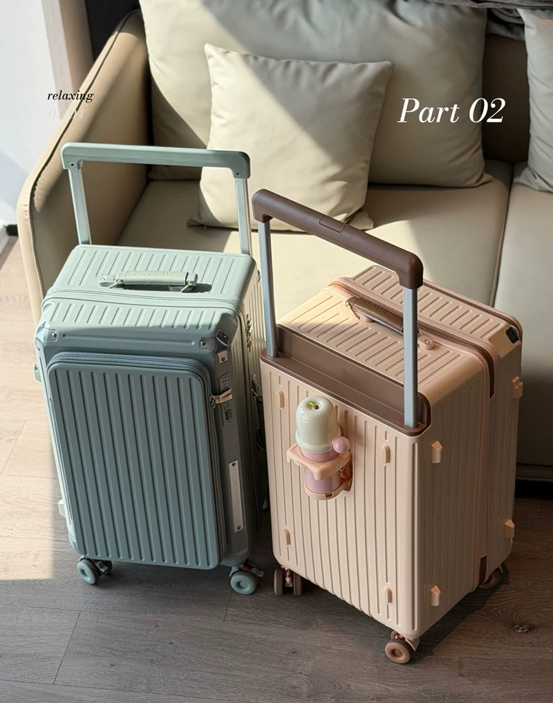 双开行李箱女2026新款宽拉杆旅行箱子22寸侧开盖大容量拉杆箱24男 19