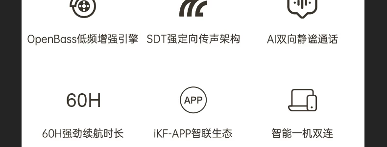iKF AirClip Pro耳夹式无线Ai翻译蓝牙耳机气传导2026新款骨运动 106