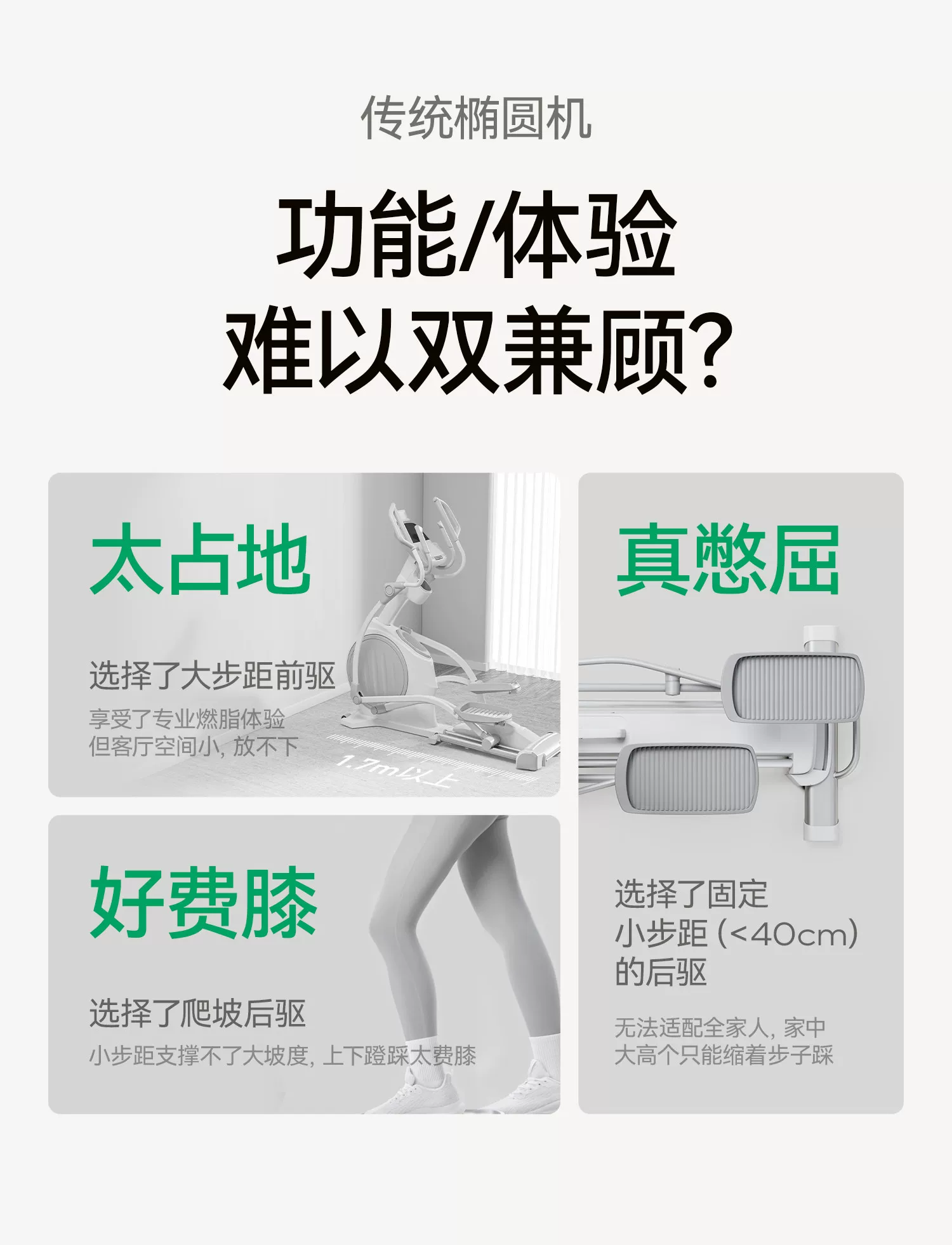 麦瑞克椭圆机家用大步距爬楼机健身器材静音护膝漫步仪凌波L7PRO 24