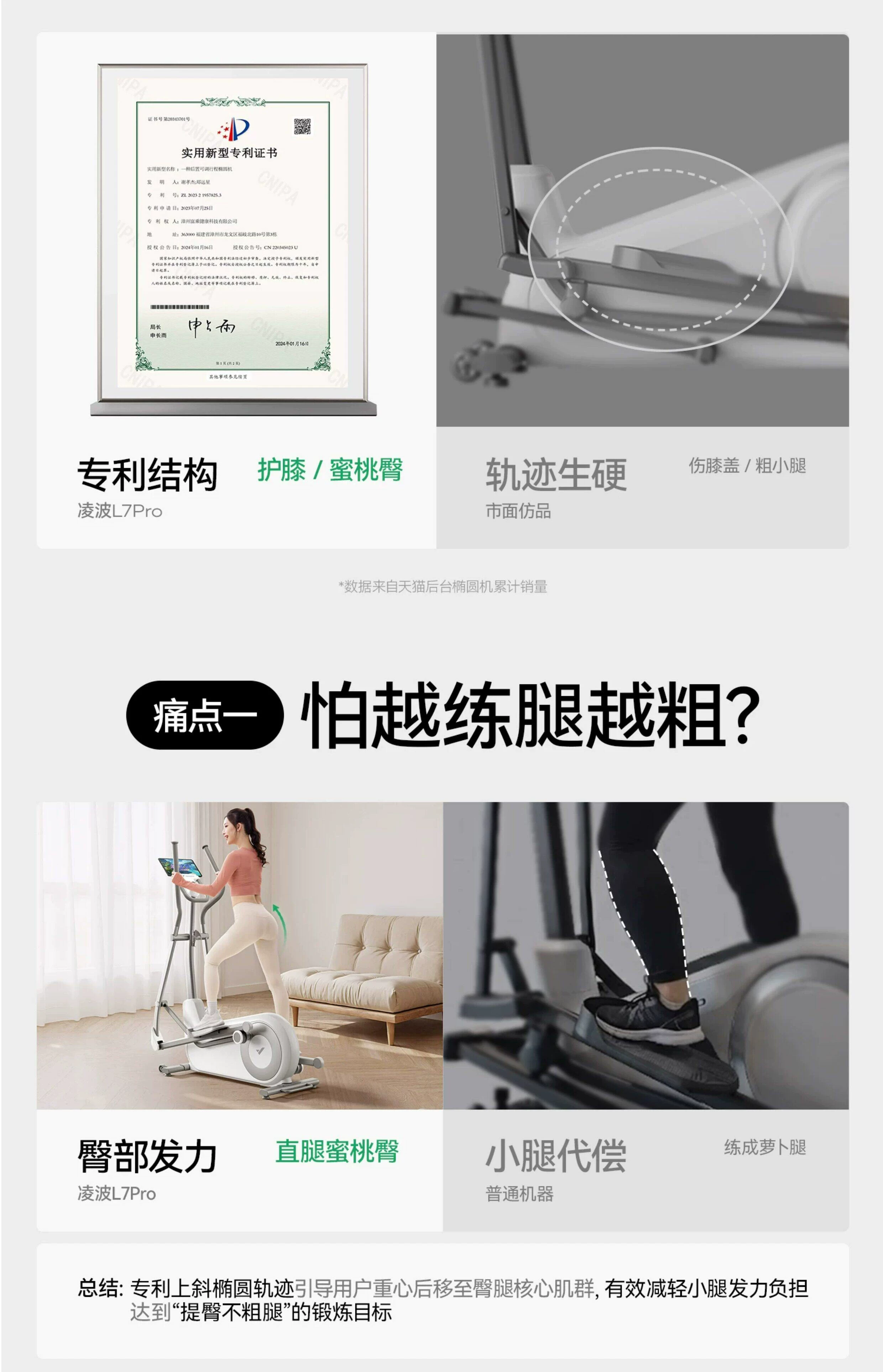 麦瑞克椭圆机家用大步距爬楼机健身器材静音护膝漫步仪凌波L7PRO 10