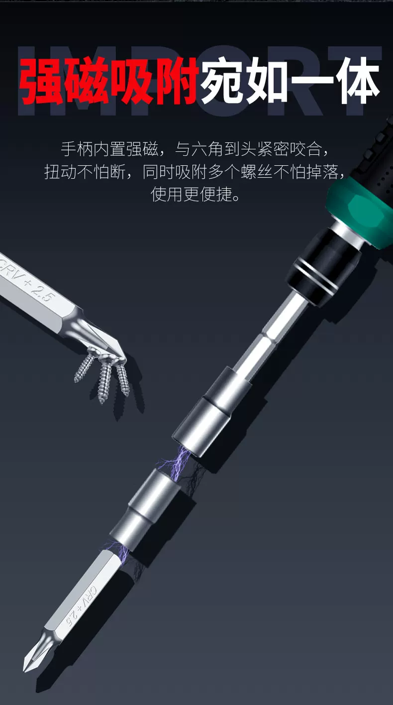 宝工螺丝刀套装57合1 SD-9857M多功能电工起子组眼镜手机维修批头 11