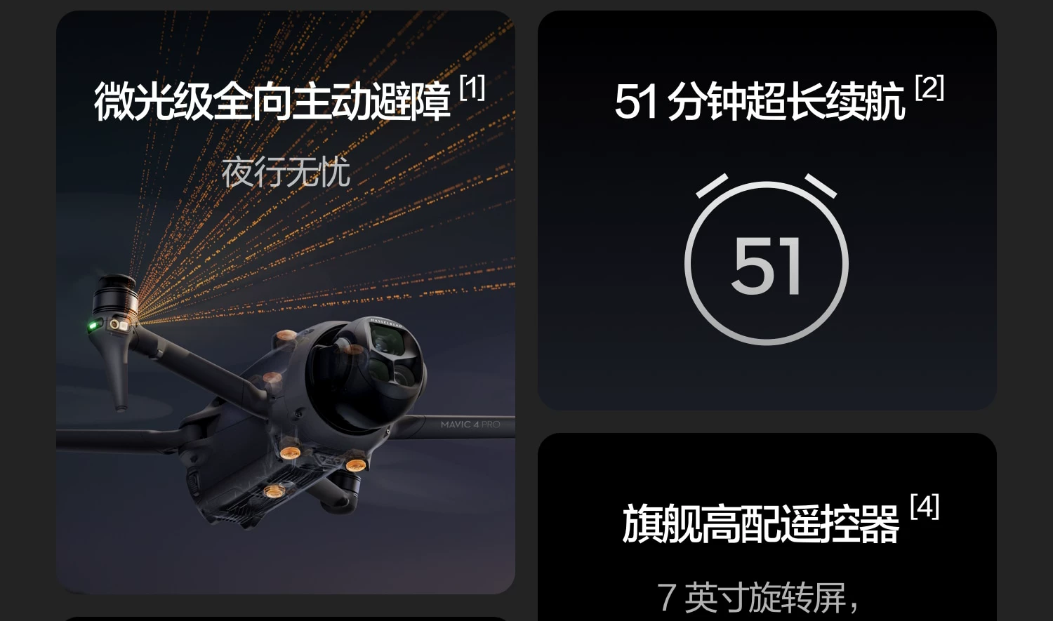大疆 DJI Mavic 4 Pro 御 4 Pro 三摄旗舰影像航拍机 航拍高清1亿像素哈苏相机万象云台无人机 6