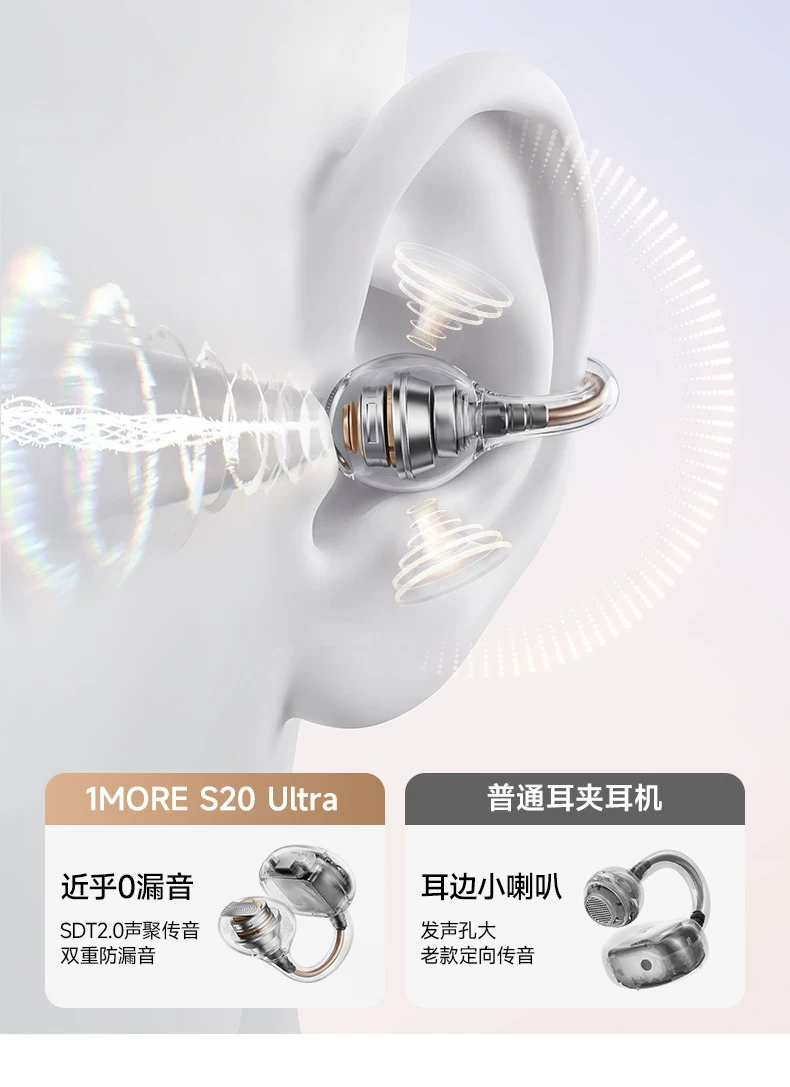 【周杰伦同款】1MORE万魔S20Ultra蓝牙耳机耳夹式无线运动新款Pro 29