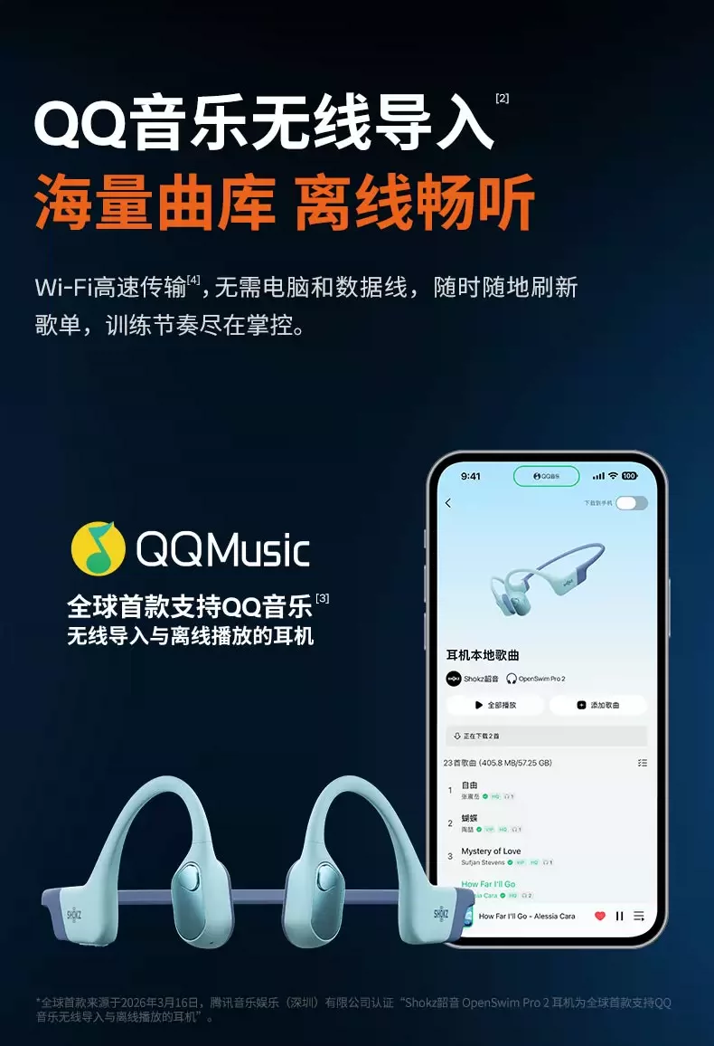 韶音S720(SHOKZ)OpenSwim Pro2游泳骨传导蓝牙耳机无线运动开放式 6