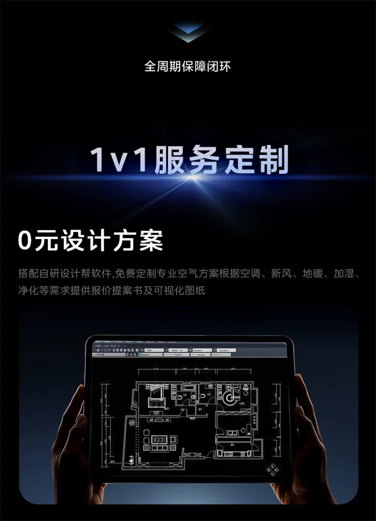 美的中央空调新品酷省电Pro一拖三家用多联机省电一级能效官方 8