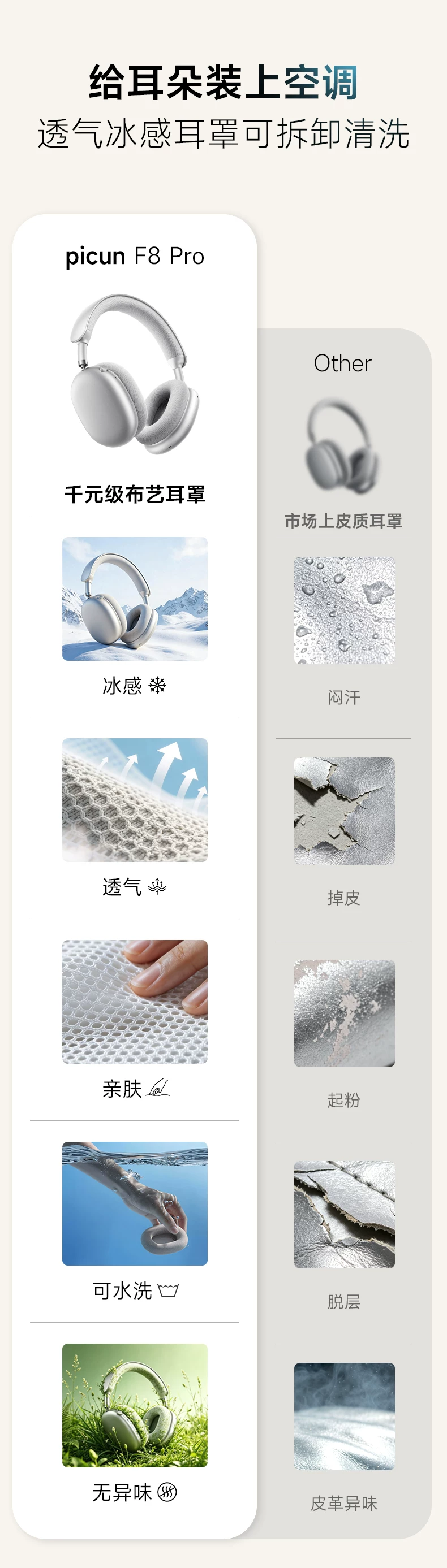 品存F8Pro头戴式耳机AI降噪蓝牙无线游戏有线耳麦电脑适用苹果MAX 4