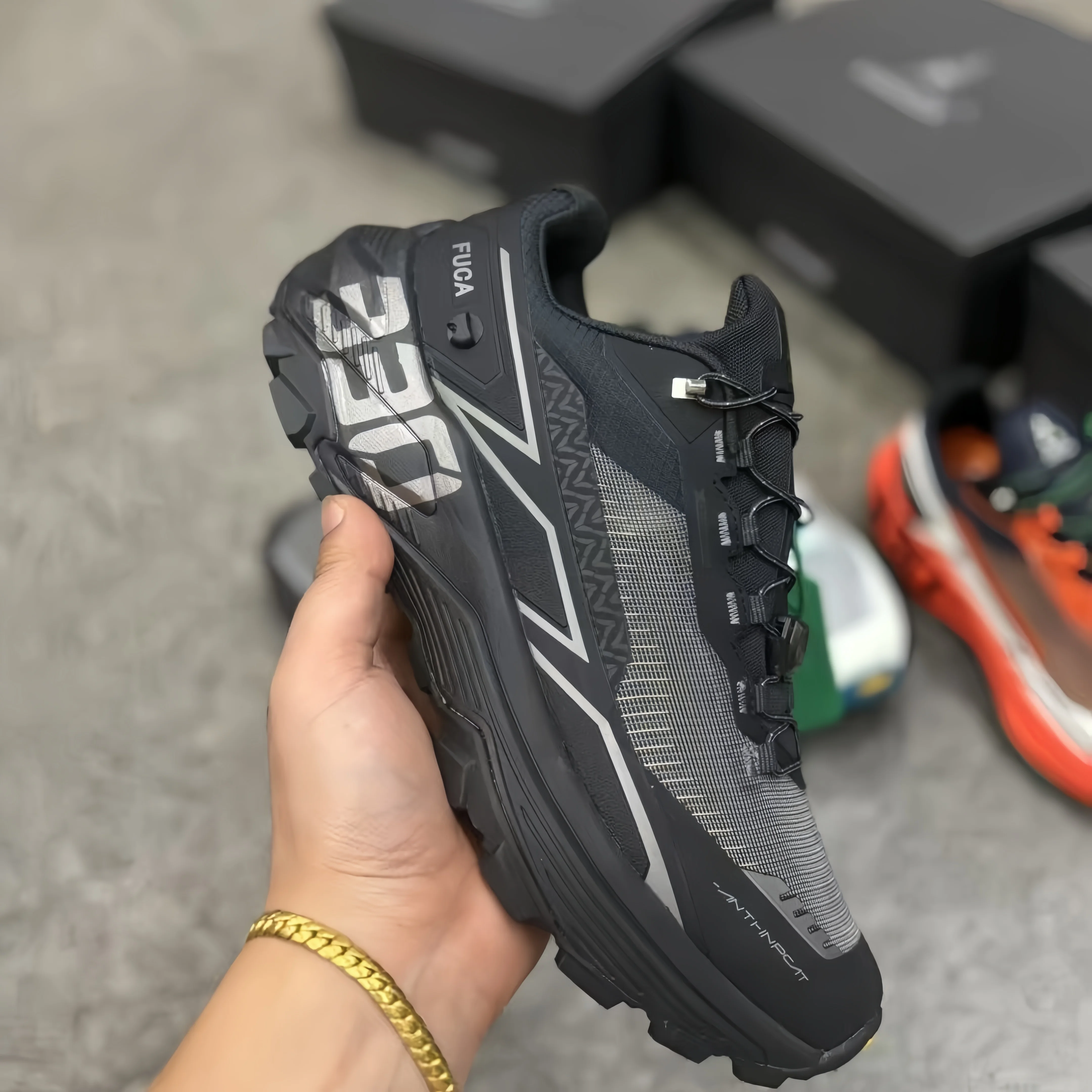 凯乐S太阳石FUGA男鞋EX3大坡王越野跑鞋EX330户外登山徒步运动女 6