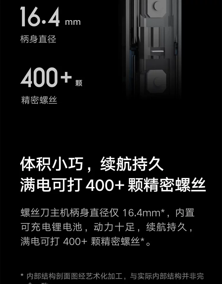 小米米家电动精修螺丝刀套装家用迷你十字梅花全自动无线工具起子 8