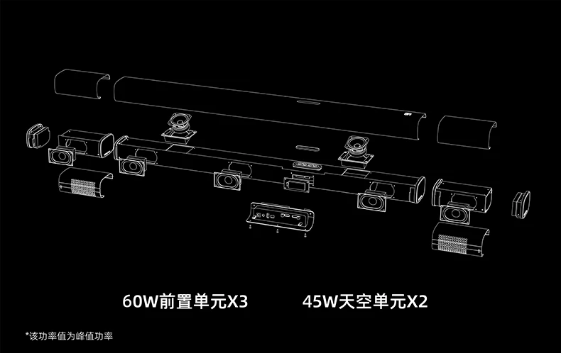 MOON月亮五重奏回音壁杜比全景声5.1.2物理环绕音响箱 17