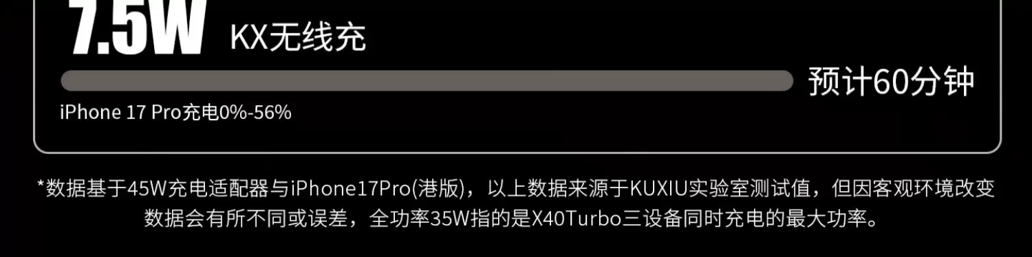 KUXIU2.2认证MagSafe三合一无线充电器25W快充适用iPhone17苹果16手机watch手表 AirPods Pro耳机便携迷你 9