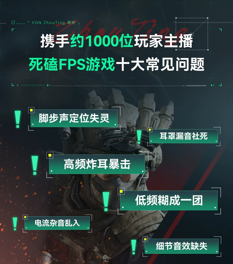 VGN周听Pro Max【林树同款】头戴式电竞游戏耳机无线蓝牙听声辨位 6