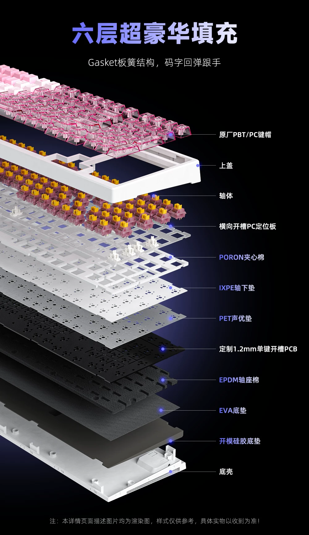 新盟X98ProV2三模无线机械键盘蓝牙2.4G客制化全键热插拔RGB电竞 11