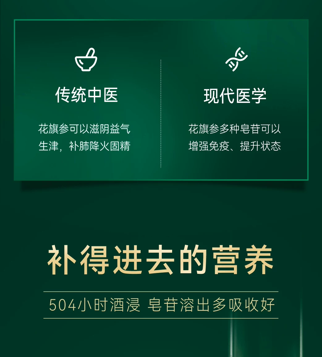 【爆款必抢】鹰牌花旗参茶西洋参茶3g*40包/盒皂苷官方旗舰正品 8