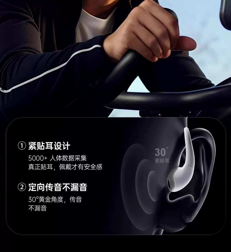 苹果专用不入耳蓝牙耳机适用16pro无线15max耳夹式14无线跑步运动 29