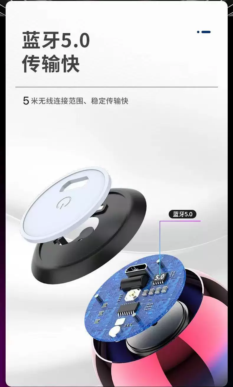 小型无线蓝牙音箱环绕家用手机户外迷你便携式音响解压好帮手 8