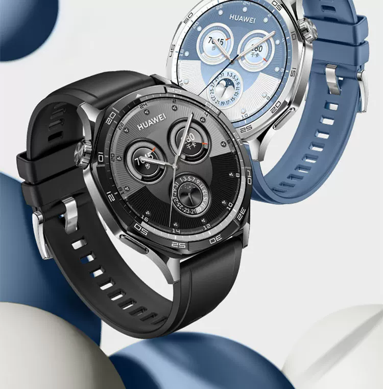 华为GT6/gt5氟橡胶手表带男运动Watch34Pro新款按压式原装表带22 5