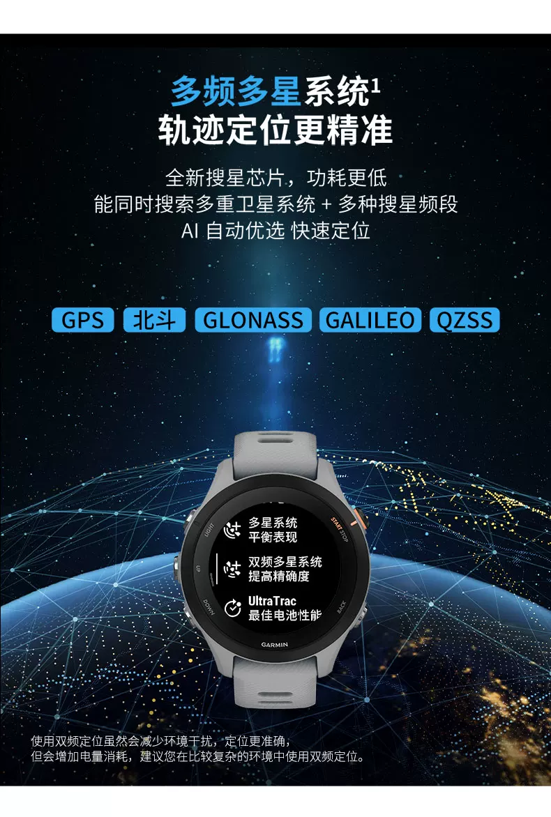 Garmin佳明Forerunner255/165/265/965跑步马拉松徒步游泳骑行心率距离轨迹配速专业运动HRV健康监测手表 28