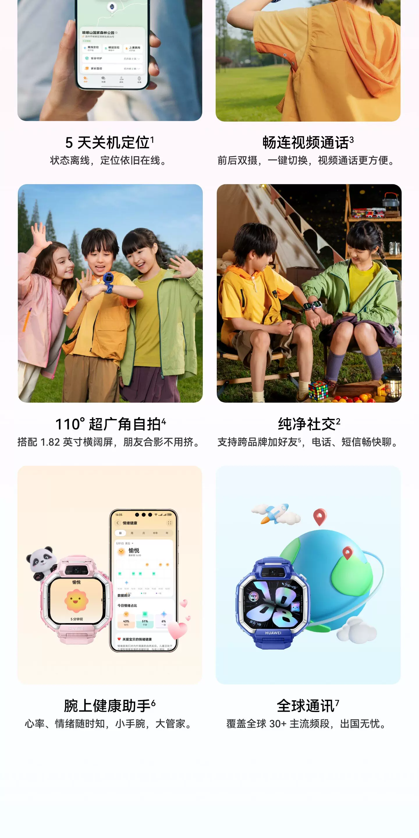 【旗舰新品】华为超新星手表X1儿童电话手表X1Pro5天关机离线定位高清双摄相机社交跨品牌加好友中小学生老人 31