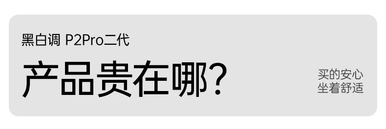 黑白调P2Pro二代人体工学椅电竞椅电脑椅家用久坐办公椅学习椅 10