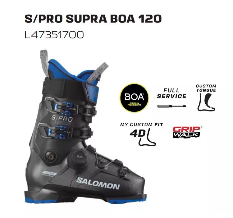 Salomon萨洛蒙24-25雪季新款男女双板硬鞋雪鞋S/PRO SUPRA BOA 8