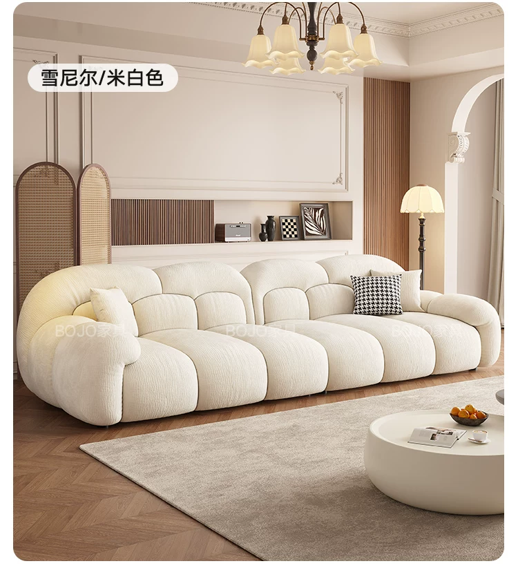 BOJO奶油风云朵沙发客厅小户型网红佛山家具2026新款布艺 25