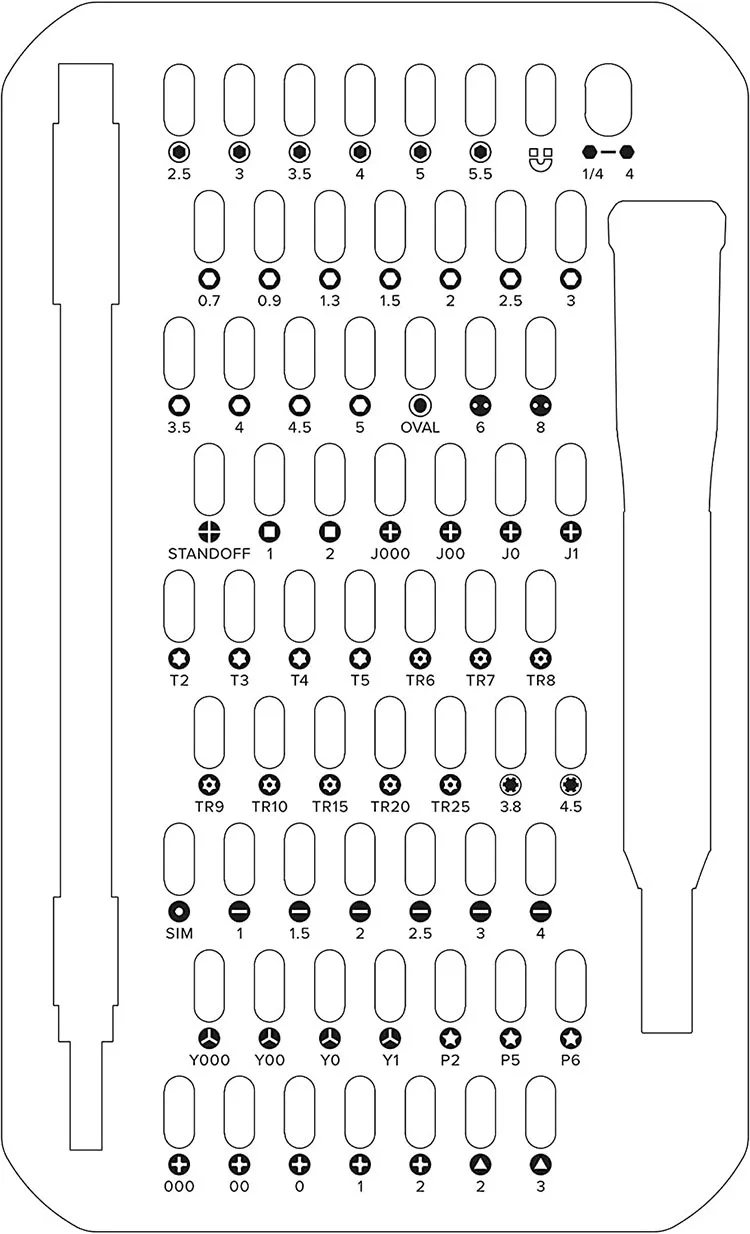 iFixit Mako 64件套 拆机工具 iPhone拆解 螺丝刀 螺丝批套装 8