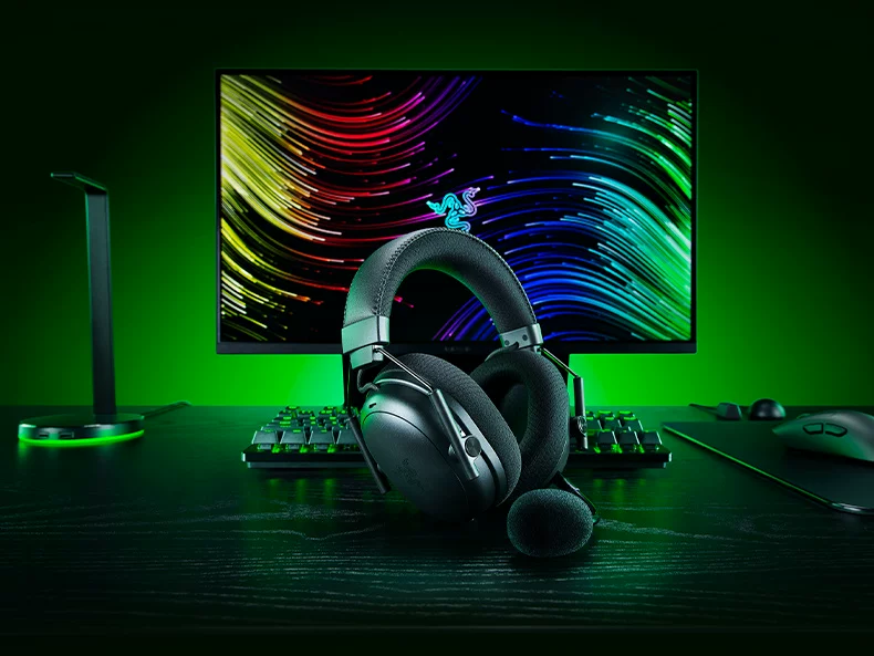 Razer雷蛇旋风黑鲨V3专业版Pro蓝牙无线电脑头戴式电竞游戏耳机 7