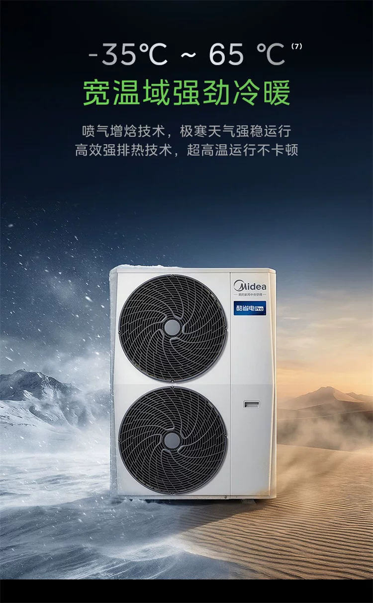 美的中央空调新品酷省电Pro一拖三家用多联机省电一级能效官方 27