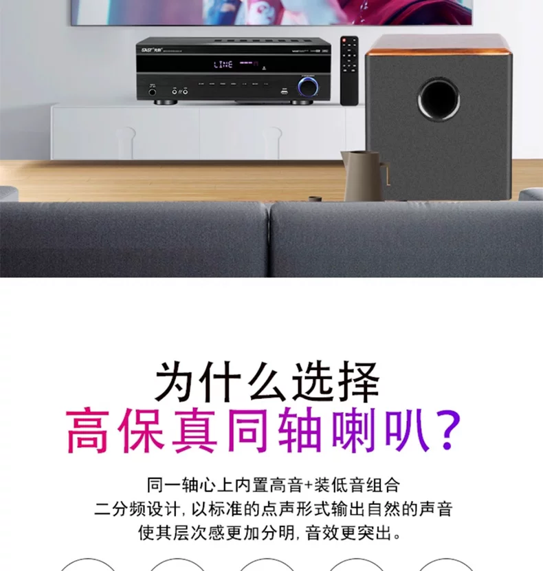 先科吸顶式5.1家庭影院音响套装电视蓝牙家用客厅吊顶嵌入音箱 6
