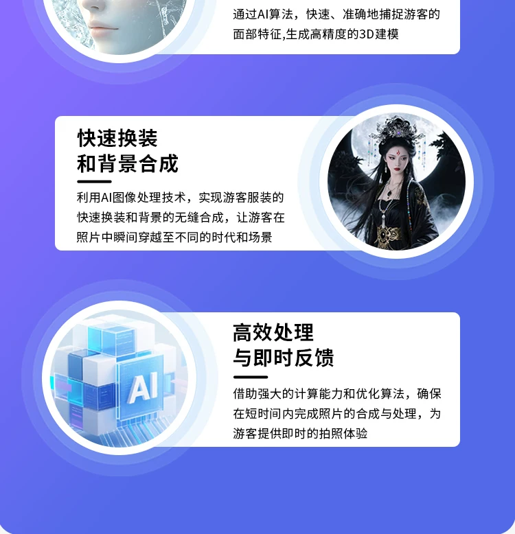 ai自助拍照机智能互动虚拟换装一体机景区打卡大头贴写真打印机 10