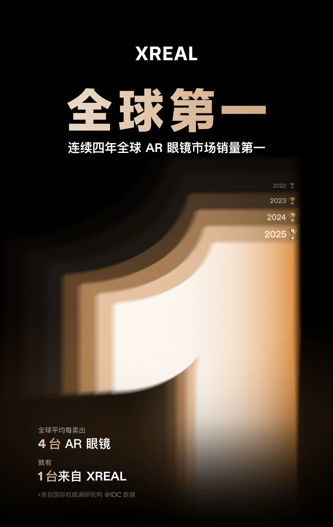 XREAL One Pro智能AR眼镜 原生3DoF空间悬停 X Prism新一代光机 ar智能眼镜便携眼镜 非VRAi眼镜 5
