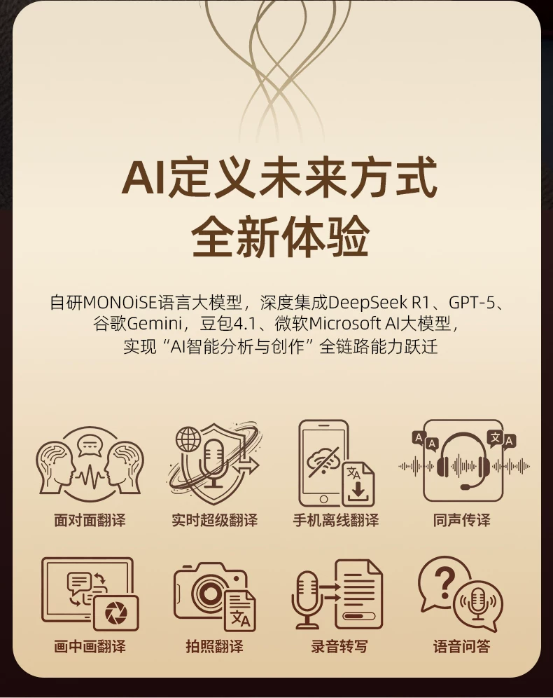 摩因G2Pro翻译耳机蓝牙无线实时同声传译Ai智能挂耳式不入耳2026 7