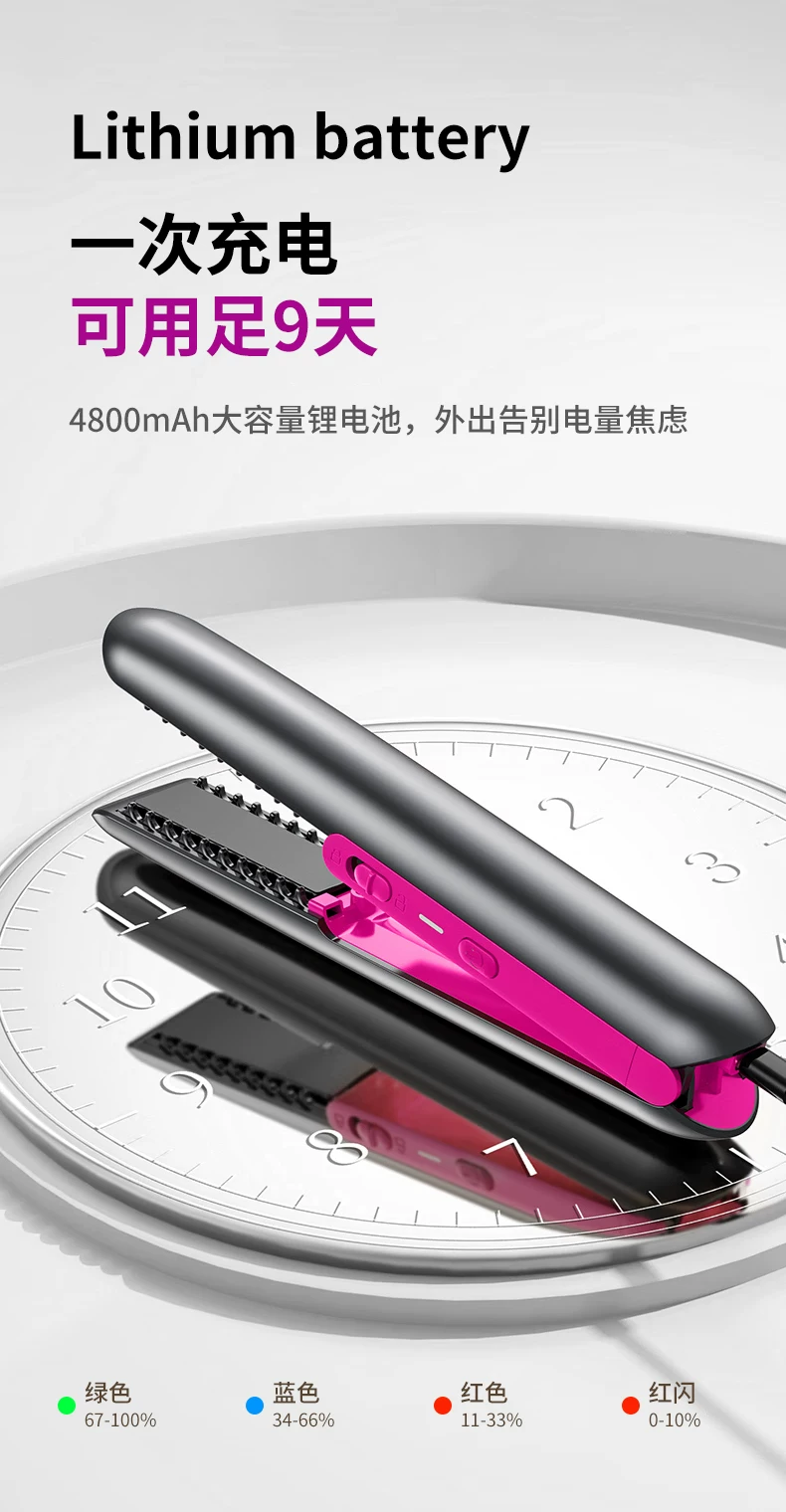 德国艾文礼无线电夹板直发卷发棒两用负离子拉直板夹便携直发神器 46