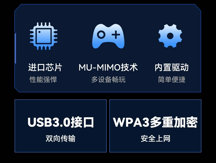 速胜者四天线wifi接收器免驱动千兆无线网卡台式电脑5G双频抗干扰笔记本外置usb热点发射器wifi6蓝牙二合一 17