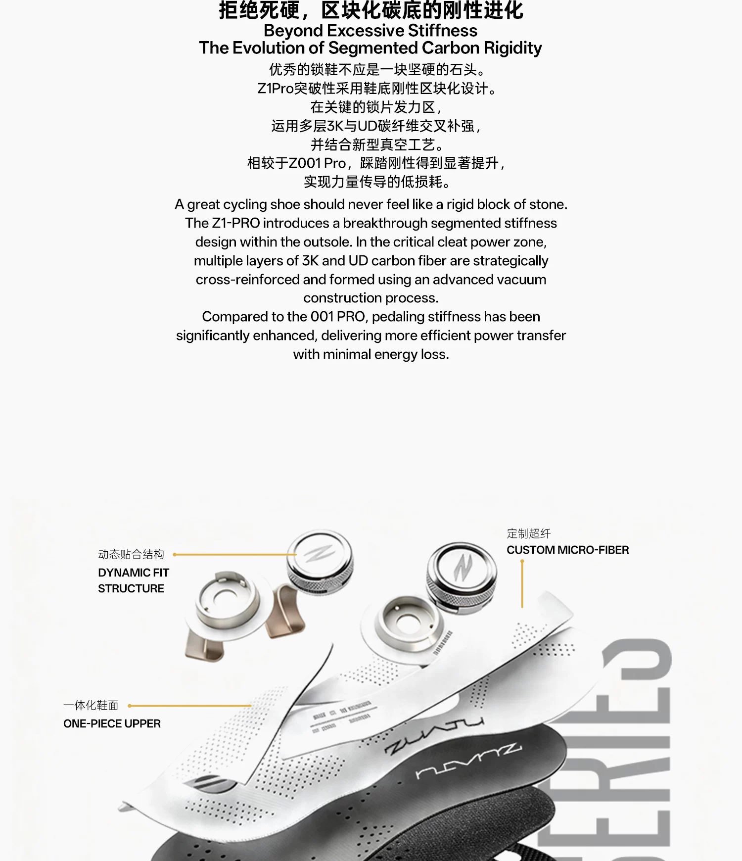 ZUATU-Z1-Pro专业锁鞋骑行鞋碳纤维鞋Vibram防滑公路车鞋自行车鞋 9