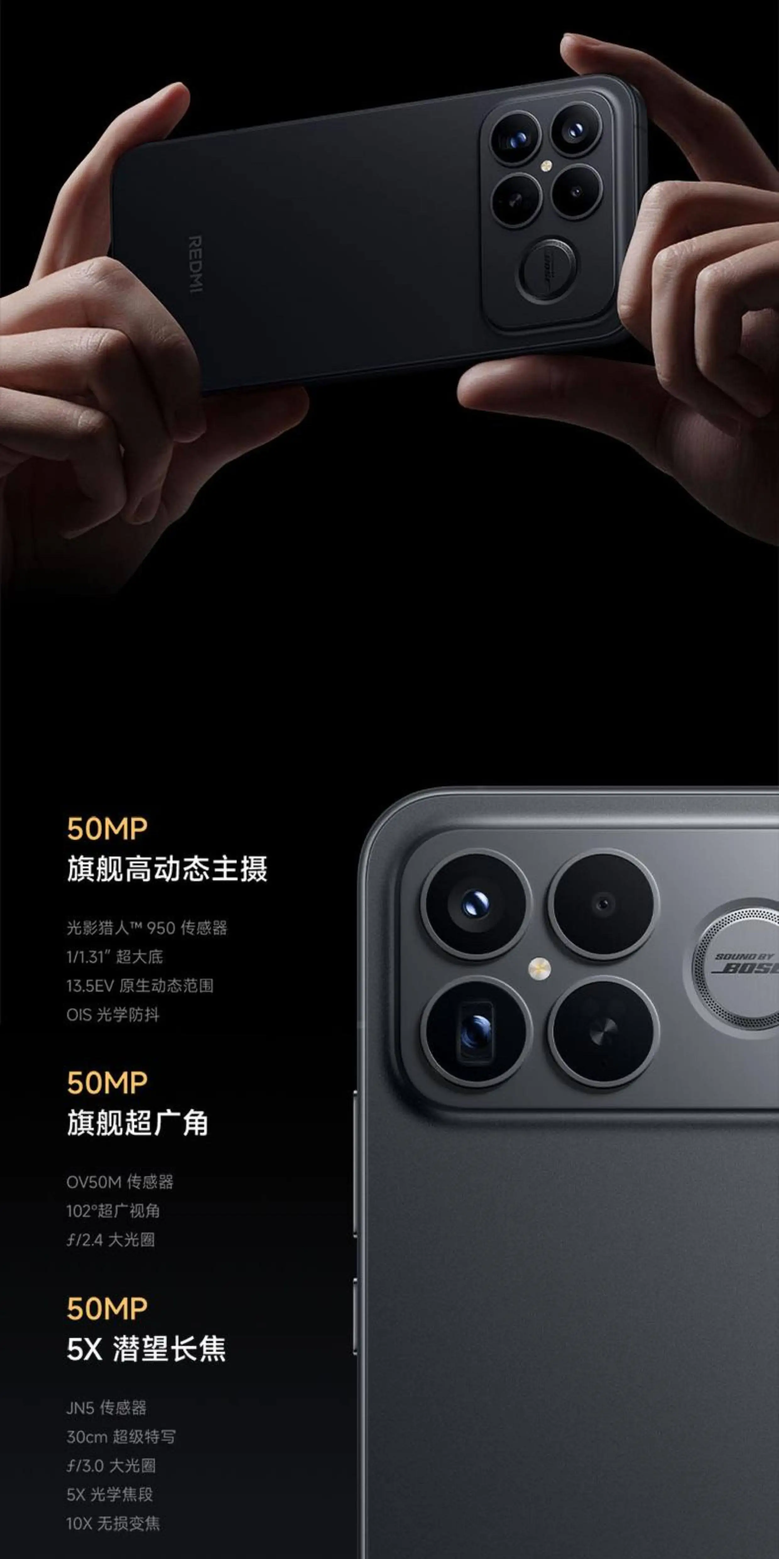 【6期免息/咨询优惠】小米红米K90 Pro Max手机小米官方旗舰店音乐游戏拍照学生官网红米k90promax 1t冠军版 15